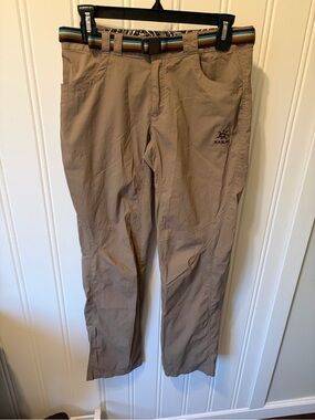 Kailas Men's Hiking Pants Tan Stretch Belted Outdoor Trekking Size M 29x31